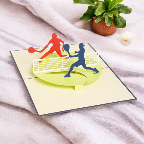 Tennis Pop Up Card