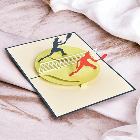 Tennis Pop Up Card