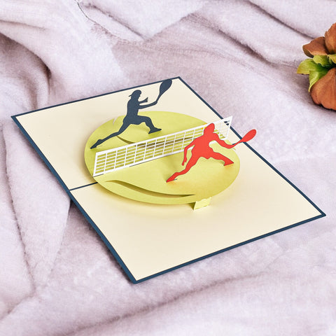 Tennis Pop Up Card