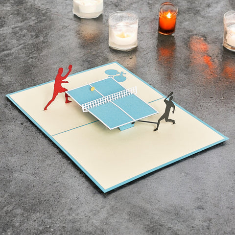 Ping Pong Pop Up Card