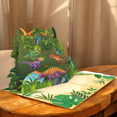 Dinosaur Family Pop Up Card