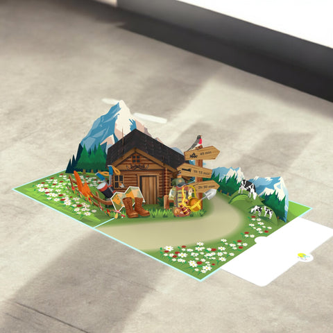 Hiking Pop Up Card