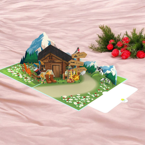 Hiking Pop Up Card
