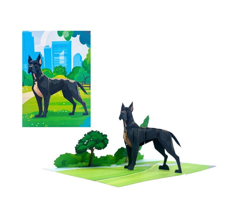 Great Dane Pop Up Card
