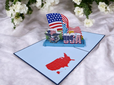 USA Pop Up Card