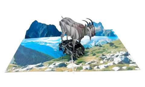 Mountain Goat Pop Up Card