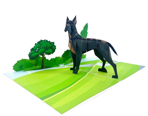 Great Dane Pop Up Card