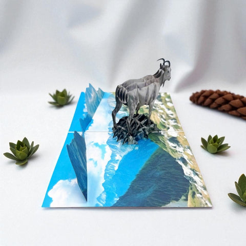 Mountain Goat Pop Up Card