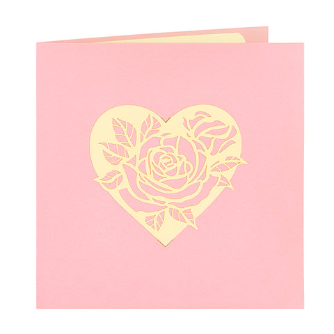 Rose Basket and Champagne Pop Up Card