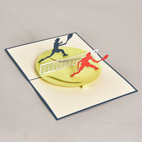 Tennis Pop Up Card