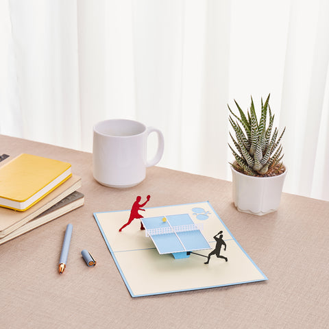 Ping Pong Pop Up Card