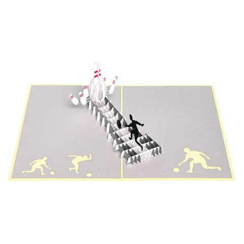 Bowling Pop Up Card