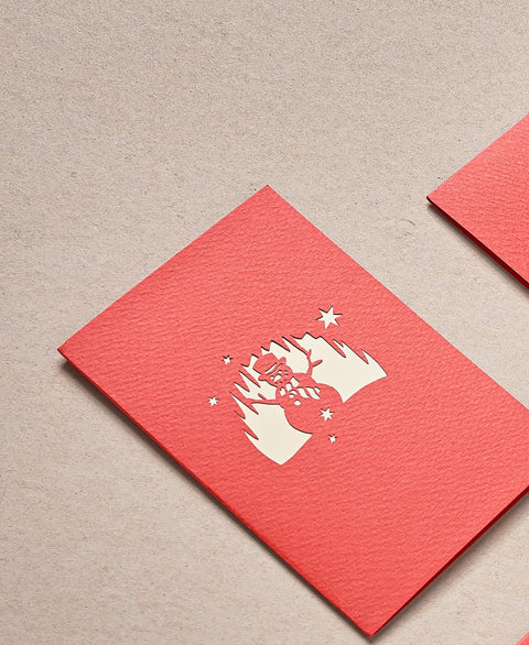 Santa & Snowman Christmas  Card (pack of 5)