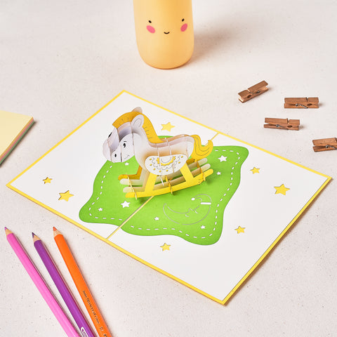 Baby Shower Pop Up Card - Neutral Gender