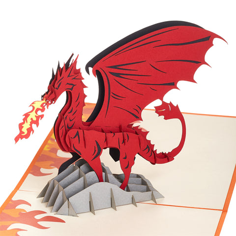 Fire Dragon Pop Up Card