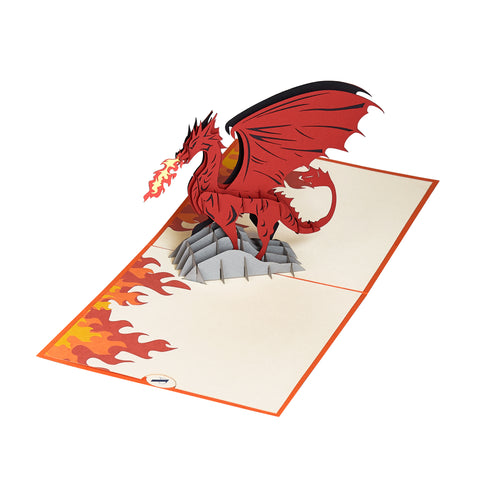 Fire Dragon Pop Up Card