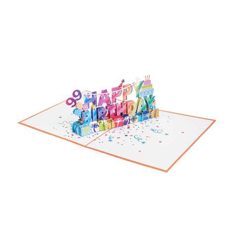 99th Birthday Pop Up Card