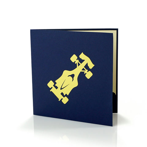 Race Car Pop Up Card