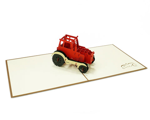 Tractor Pop Up Card