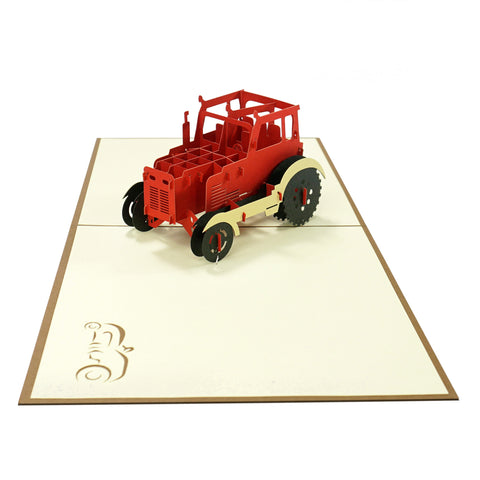 Tractor Pop Up Card