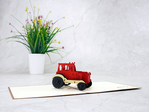 Tractor Pop Up Card