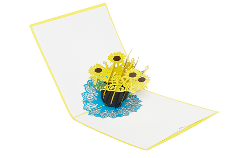 Flower Pack Pop Up Card (4cards)