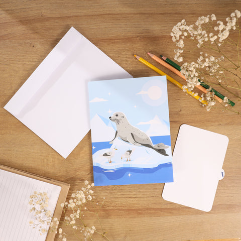 Seal and Penguin Pop Up Card