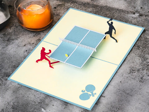 Ping Pong Pop Up Card