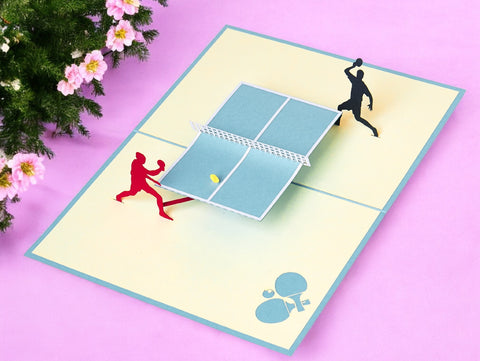 Ping Pong Pop Up Card