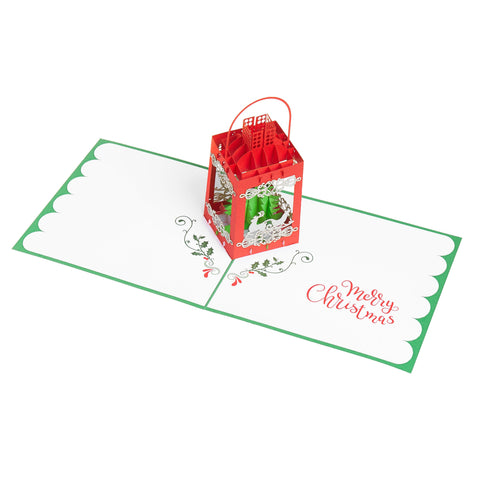 Christmas Lantern Pop Up Card (10 pack)