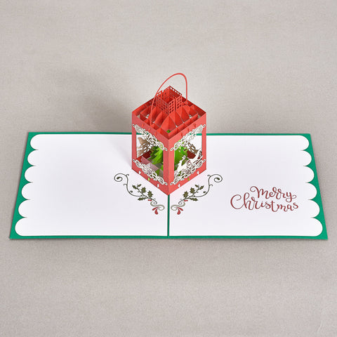 Christmas Lantern Pop Up Card (10 pack)