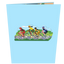 Cyclist Pop Up Card, Cyclist Birthday Card