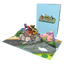 Cyclist Pop Up Card, Cyclist Birthday Card