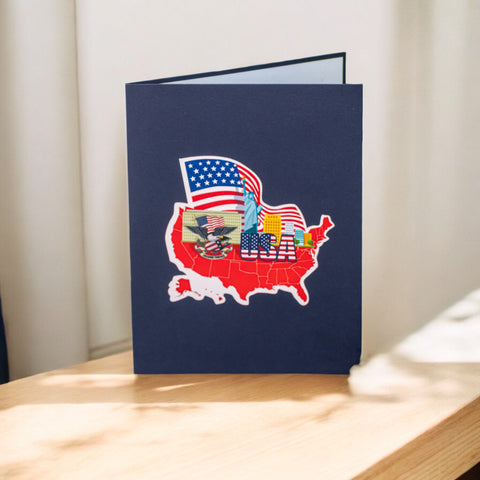 USA Pop Up Card