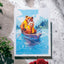 Papa Bear Fishing Pop Up Card