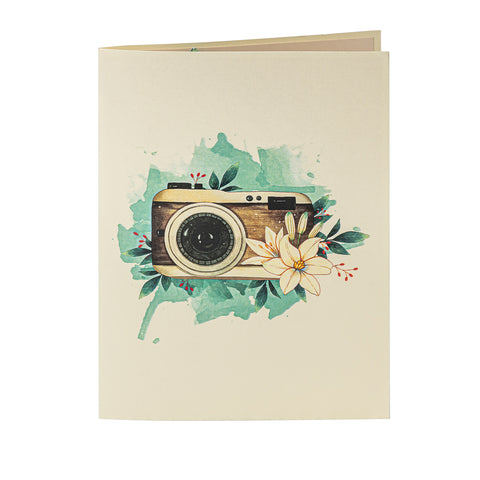 Vintage Camera Pop Up Card