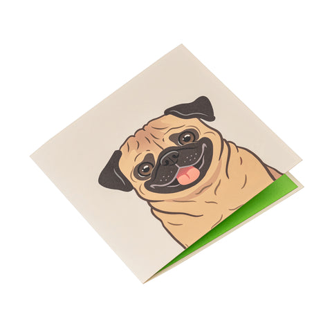 Pug Pop Up Card