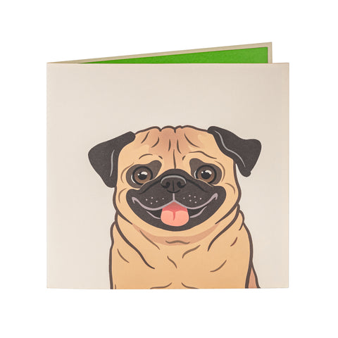 Pug Pop Up Card