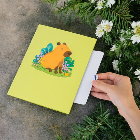 Capybara Pop Up Card