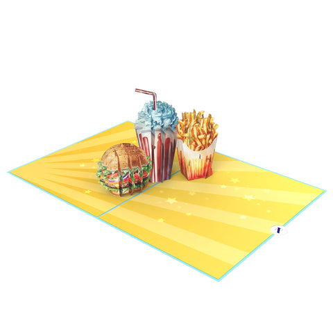 Burger Pop Up Card