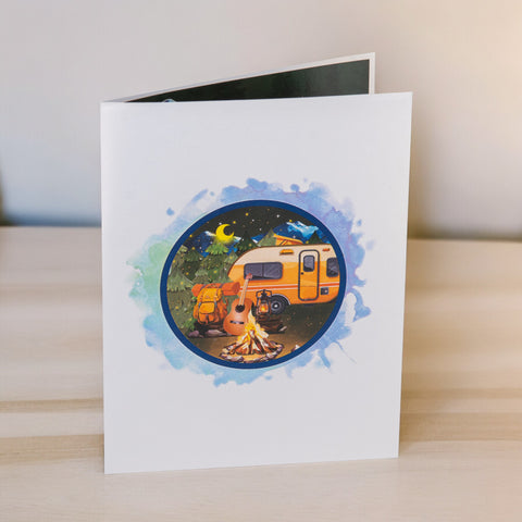 Night Camper Pop Up Card