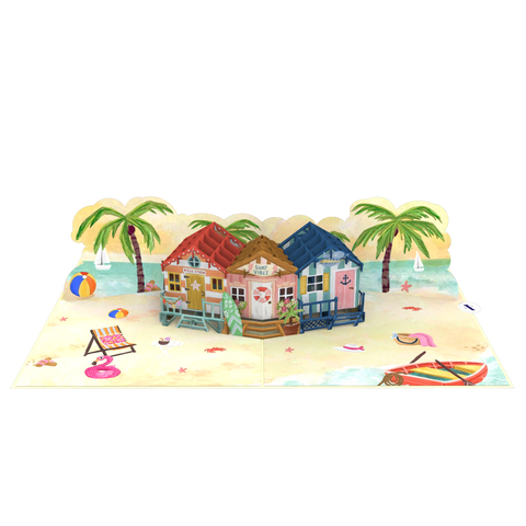 Beach House Pop Up Card