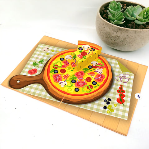 Pizza Pop Up Card