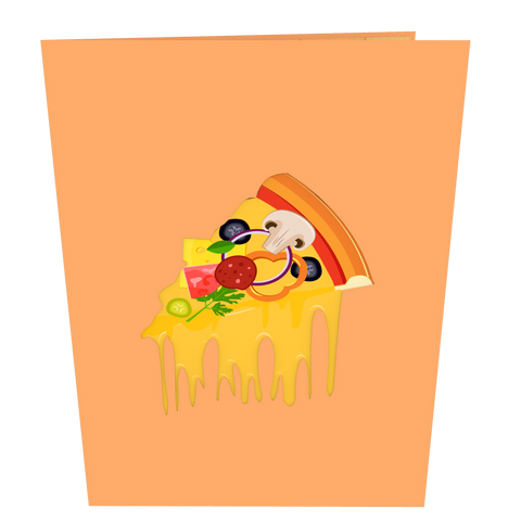 Pizza Pop Up Card