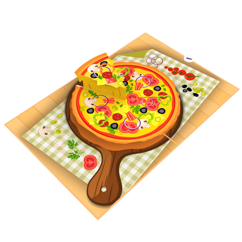 Pizza Pop Up Card, Pizza Lover Gift, 3D Greeting Card for Foodies, Funny Birthday Card