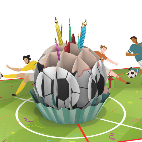 Soccer Birthday Pop Up Card