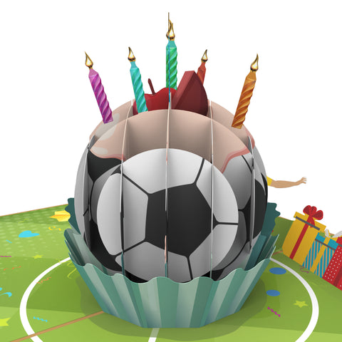 Soccer Birthday Pop Up Card