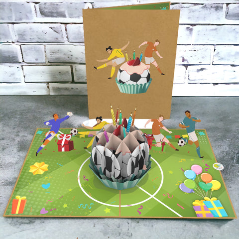 Soccer Birthday Pop Up Card