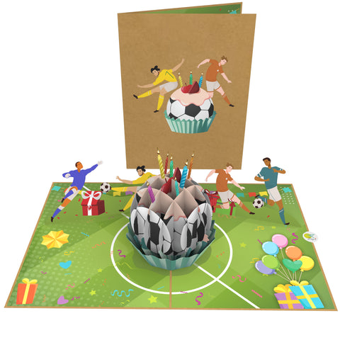 Soccer Birthday Pop Up Card