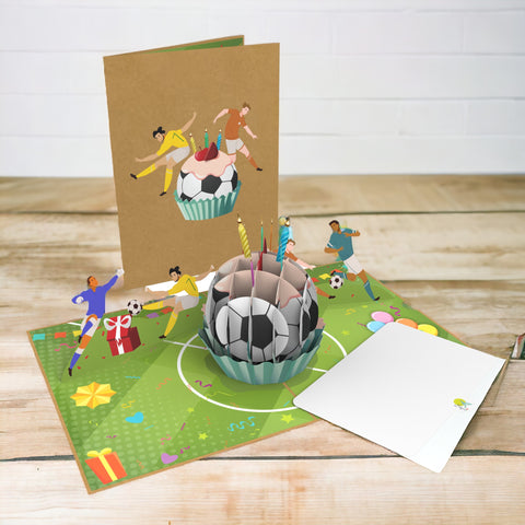 Soccer Birthday Pop Up Card